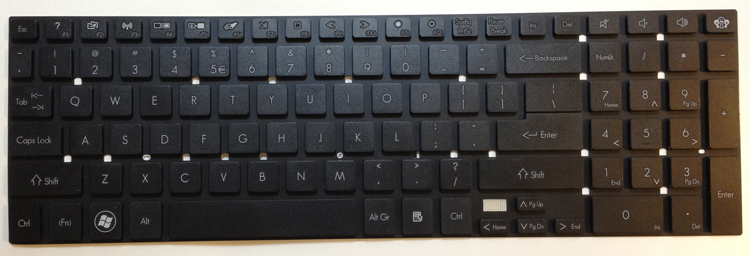 Gateway NV55s Laptop Keyboard Keys
