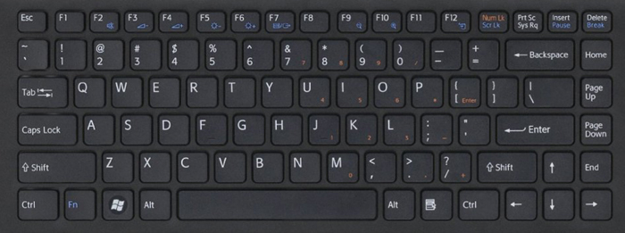 Sony VPCEA laptop keyboard keys