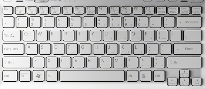 Sony VPCSC Series Laptop Key Replacement (SILVER)