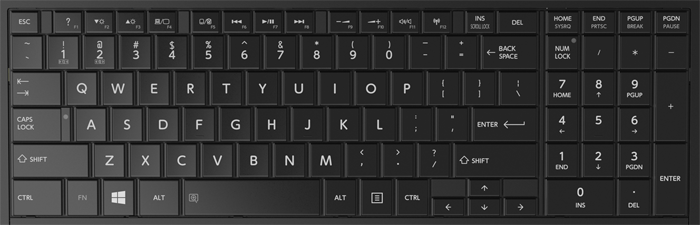 Toshiba Satellite C850 Laptop Keyboard Key Replacement