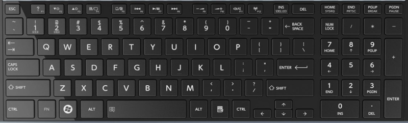 Toshiba P850 Laptop keyboard key