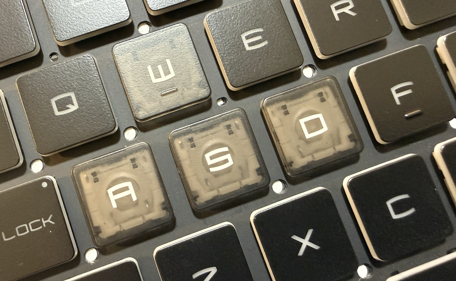 Translucent WASD Katana Keyboard Keys